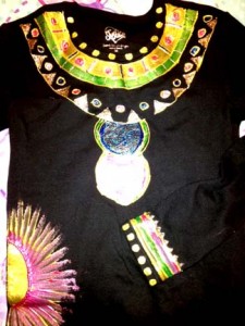 Black Tee by student artist