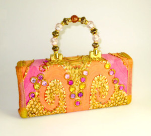 How to embellish a fabric purse