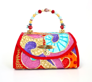 Custom Painted Artsy Couture Handbag
