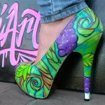 Painted shoe by Jimmy Olea