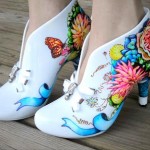 Painted Bridal Shoes