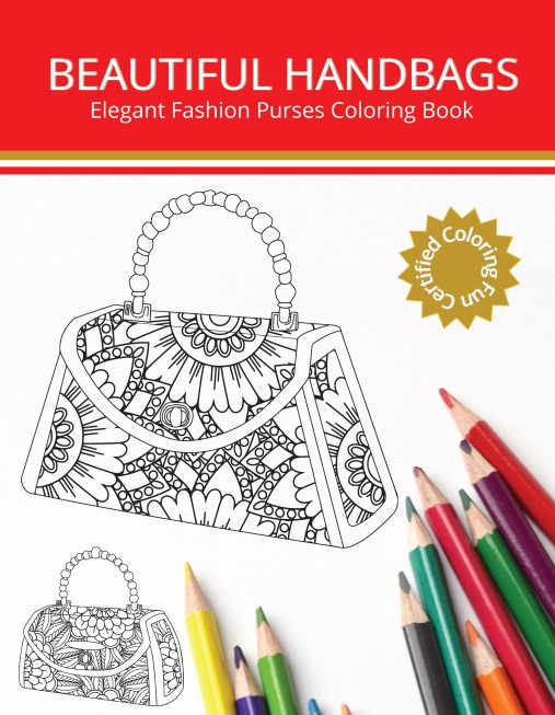 Beautiful Handbags Coloring Book