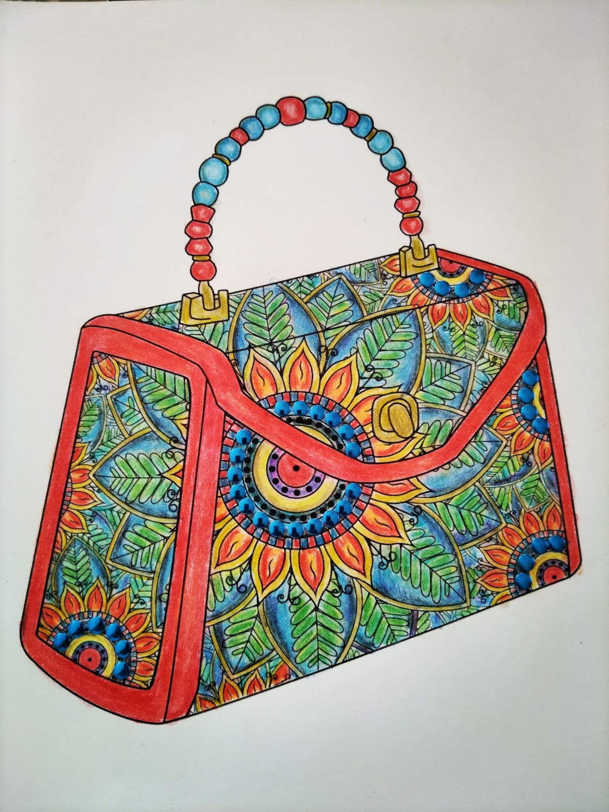 Colored handbag
